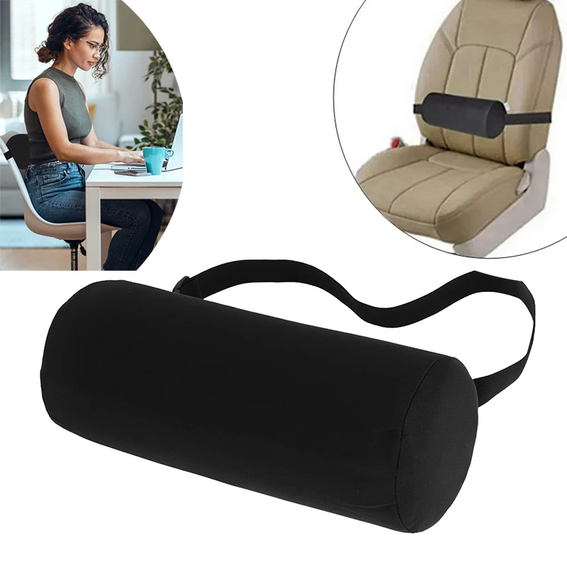 Car Seat Oil Cylinder Lumbar Roll Pillow Office Chair Lumbar Protector Back Lumbar Fatigue Relief Rolling  Support