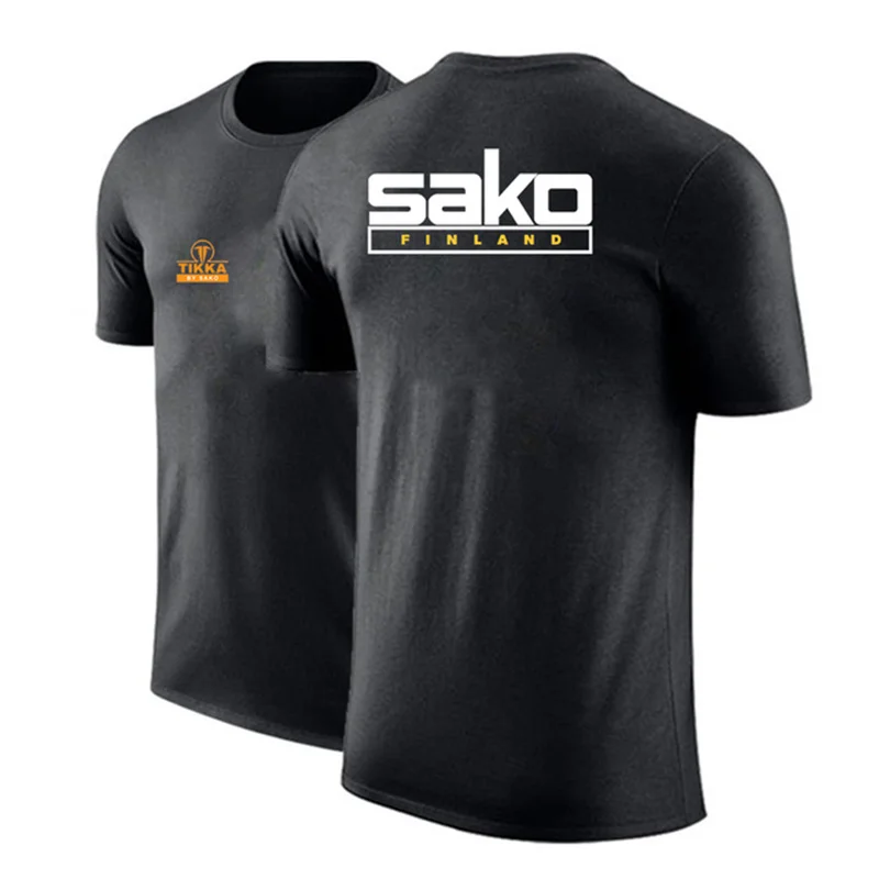 Tikka By Sako Finland Firearms Logo New Men\'s New Sports Short Sleeve Summer Fashion Casual T-shirts Harajuku Comfortable Tops