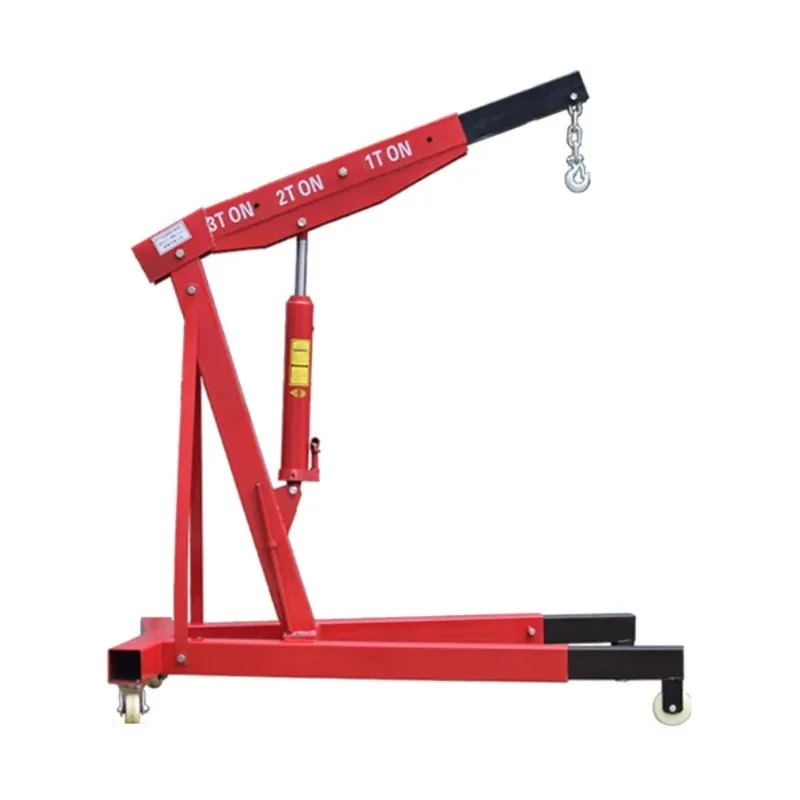 Hydraulic Folding Engine Crane 2 Ton 3 Ton Portable Mobile Hoist For Vehicle Lift Garage Workshop Auto Repair Maintenance Tool