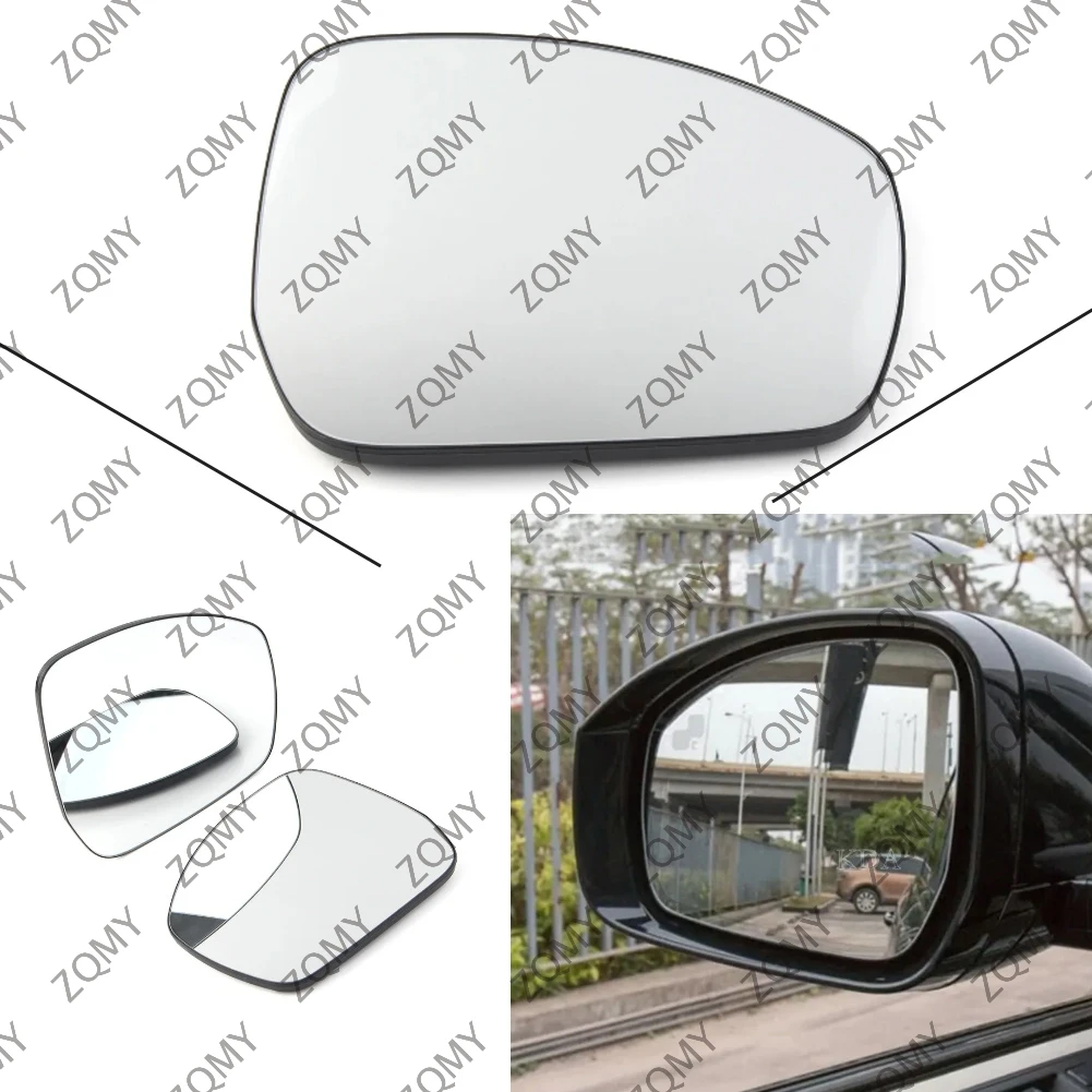 2pcs Car Heatable Rear View Mirror Glass Front  For Land Rover LR4 LR5 Discovery 4 Discovery 5 Range Rover Vogue/Sport