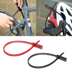 Bicycles Lock, Multifunction Adjustable Bicycles Lock Zips Tie Lock Bikes Luggage Scooter Lockers with 3 Digit Passwords