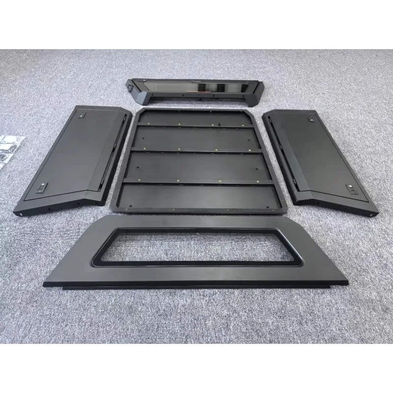High Quality Aluminum Alloy Tonneau Cover Toyota/2022 Tundra Semi-High Waterproof Foldable Off-Road Pickup Hardtop Cargo Bed