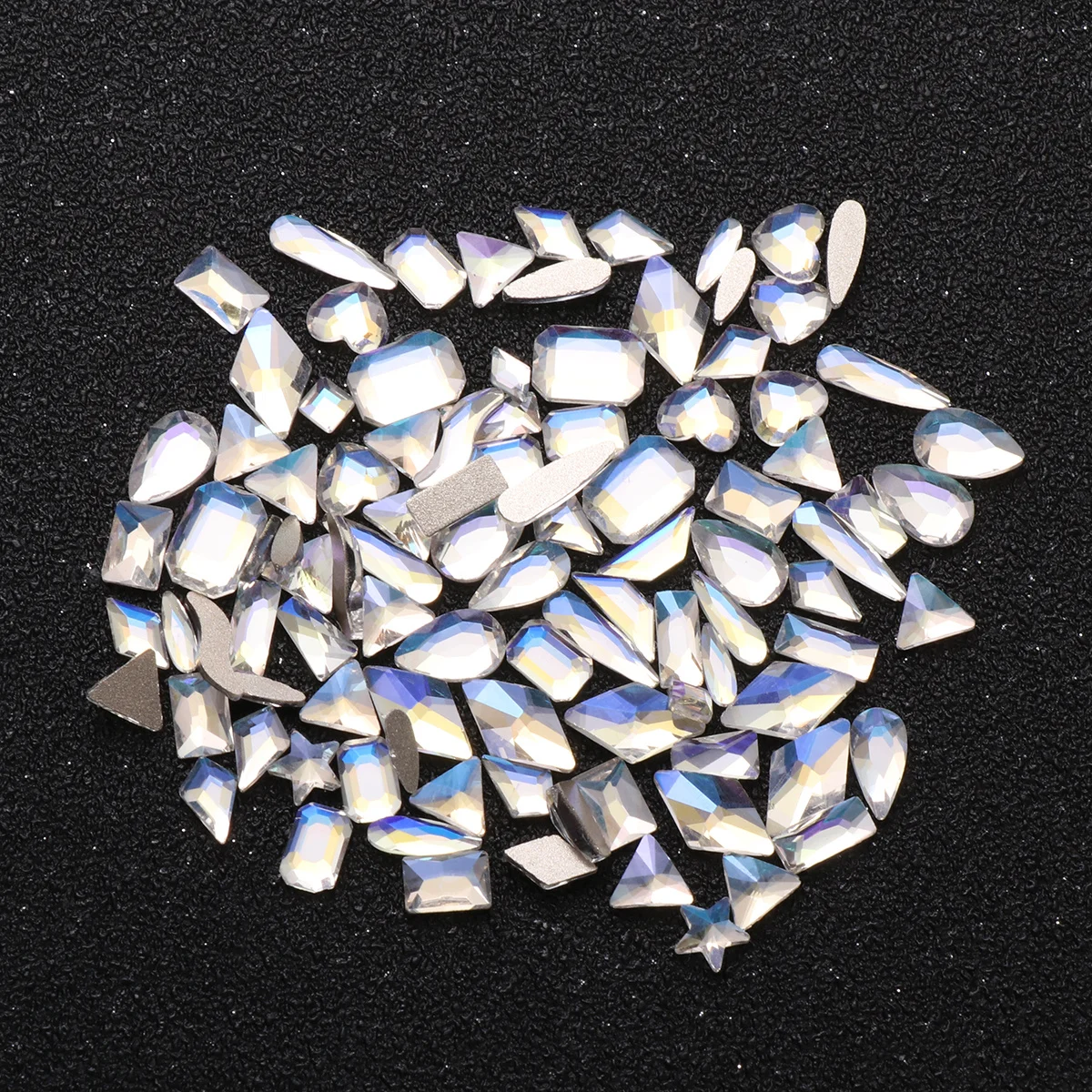 

100Pcs Nail Art Rhinestones Assorted Stickers Manicure Charm Nails Decorations DIY Accessories Kit Manicure Charm