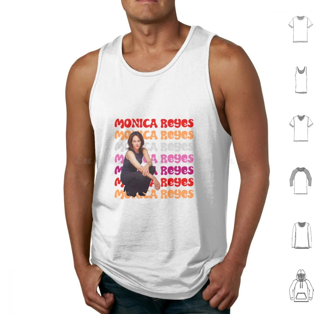 Monica Flag Colors Tank Tops Print Cotton