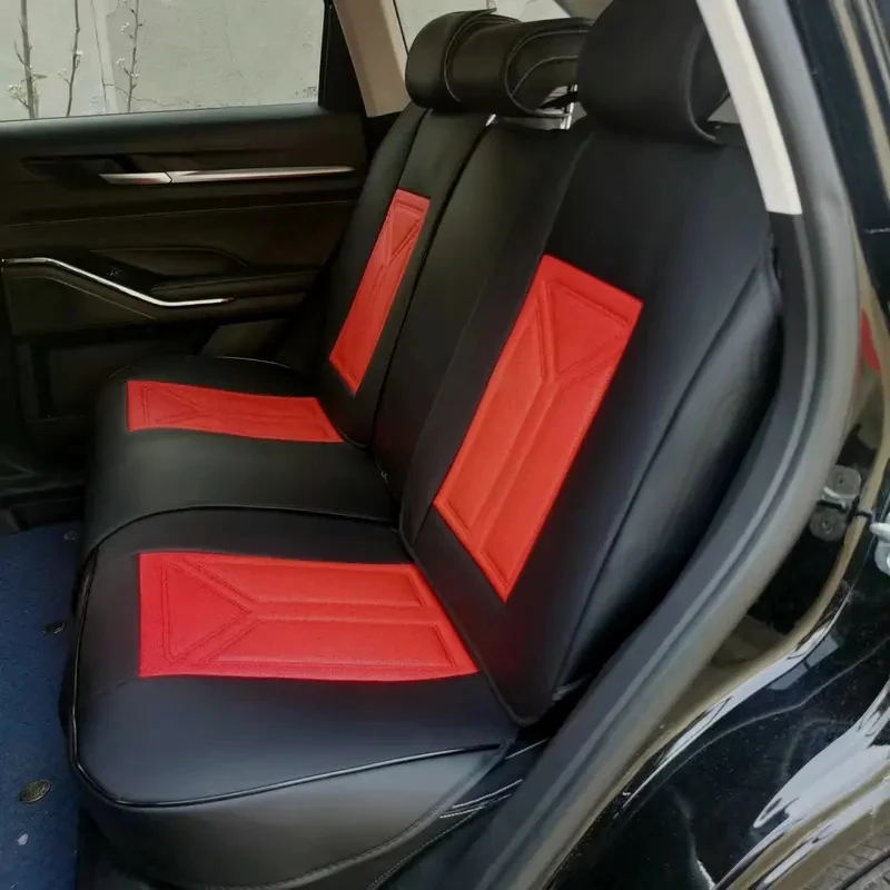 Suitable forUniversal Car Covers Full Covered Durable Leather Seat Cushion for 90% Sedan SUV Set Include Front Rear Cover