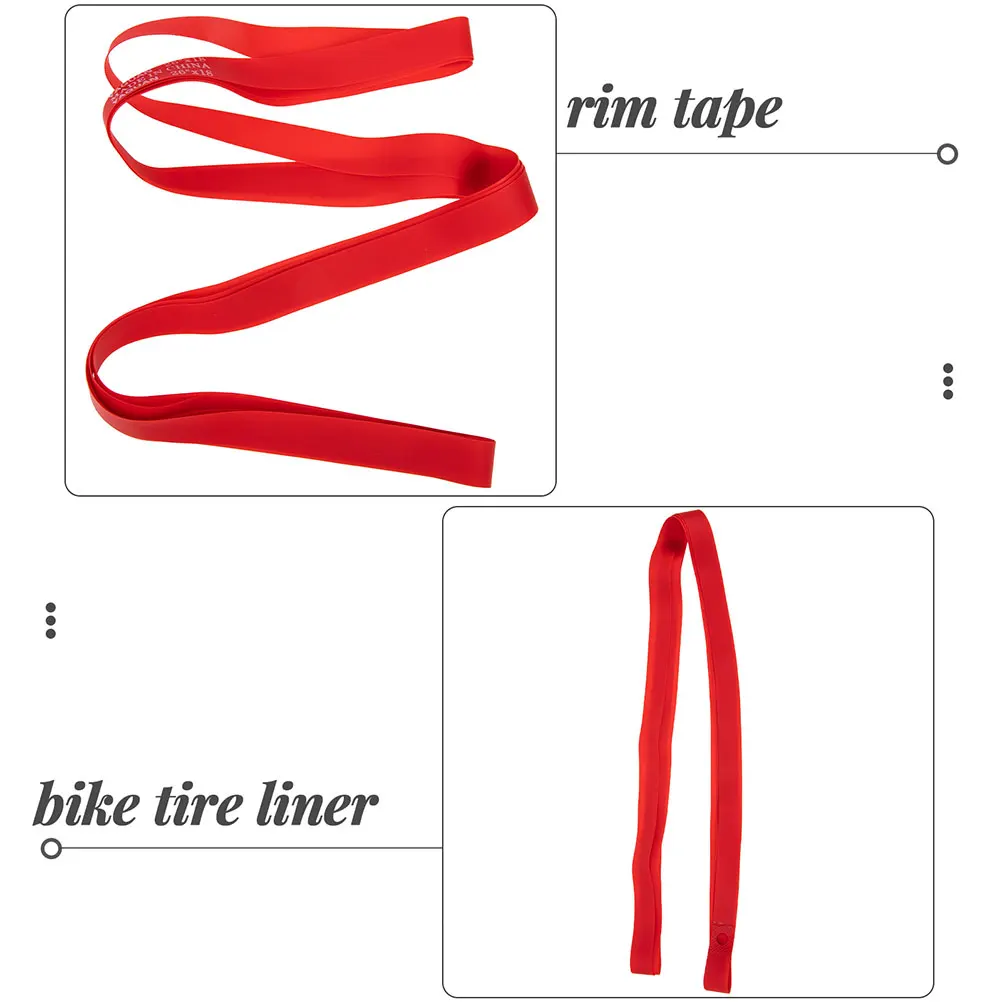 

2pcs Bicycle Tyre Inner Tube Protector Rim Tape Anti-Puncture Liner For Bike Tire Pvc Cycling Supplies Rim Strips