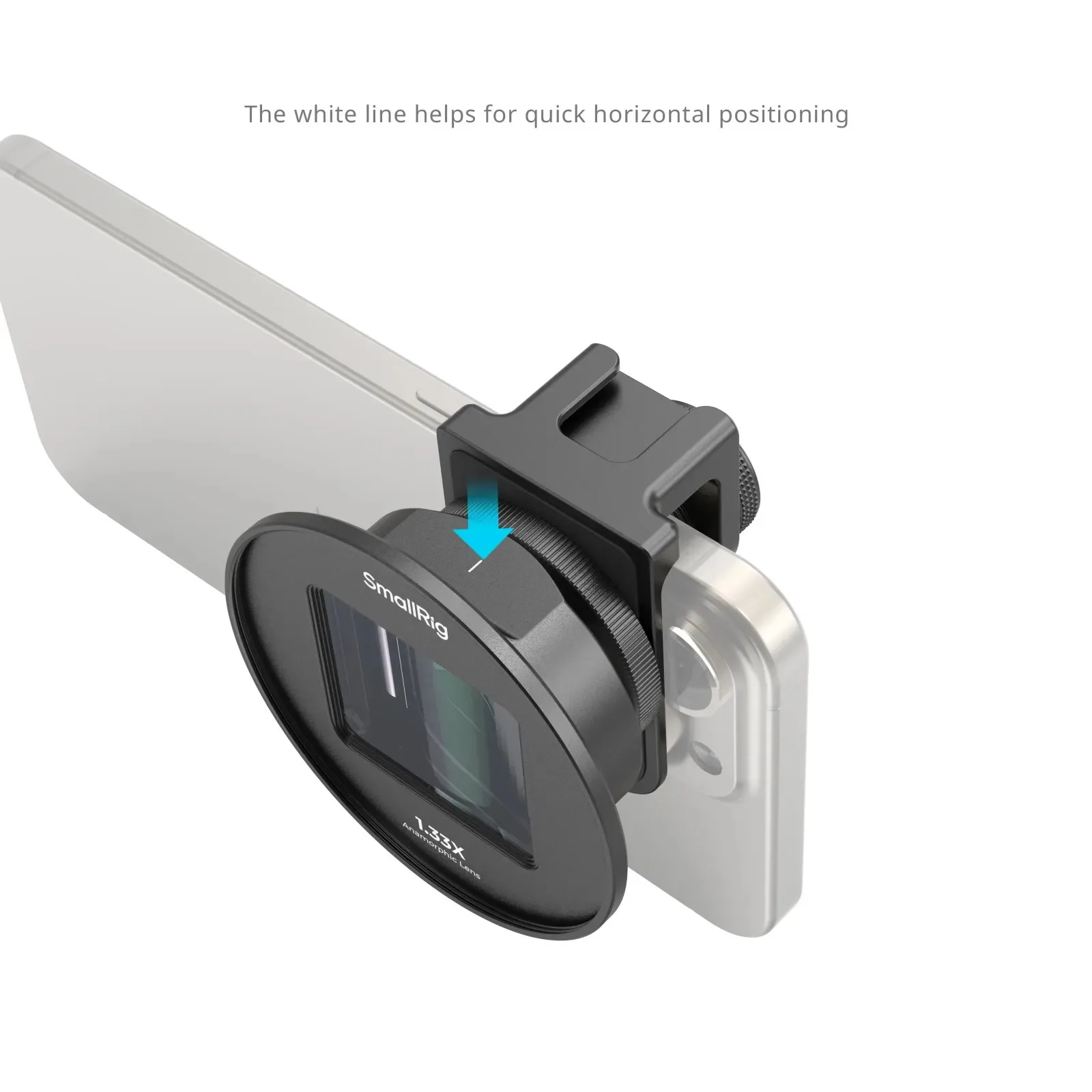 Smallrig 1.33x Anamorphic Lens for Mobile Phone (T-mount) High-definition Optical Design Capture a 2.4:1 Widescreen Aspect Ratio