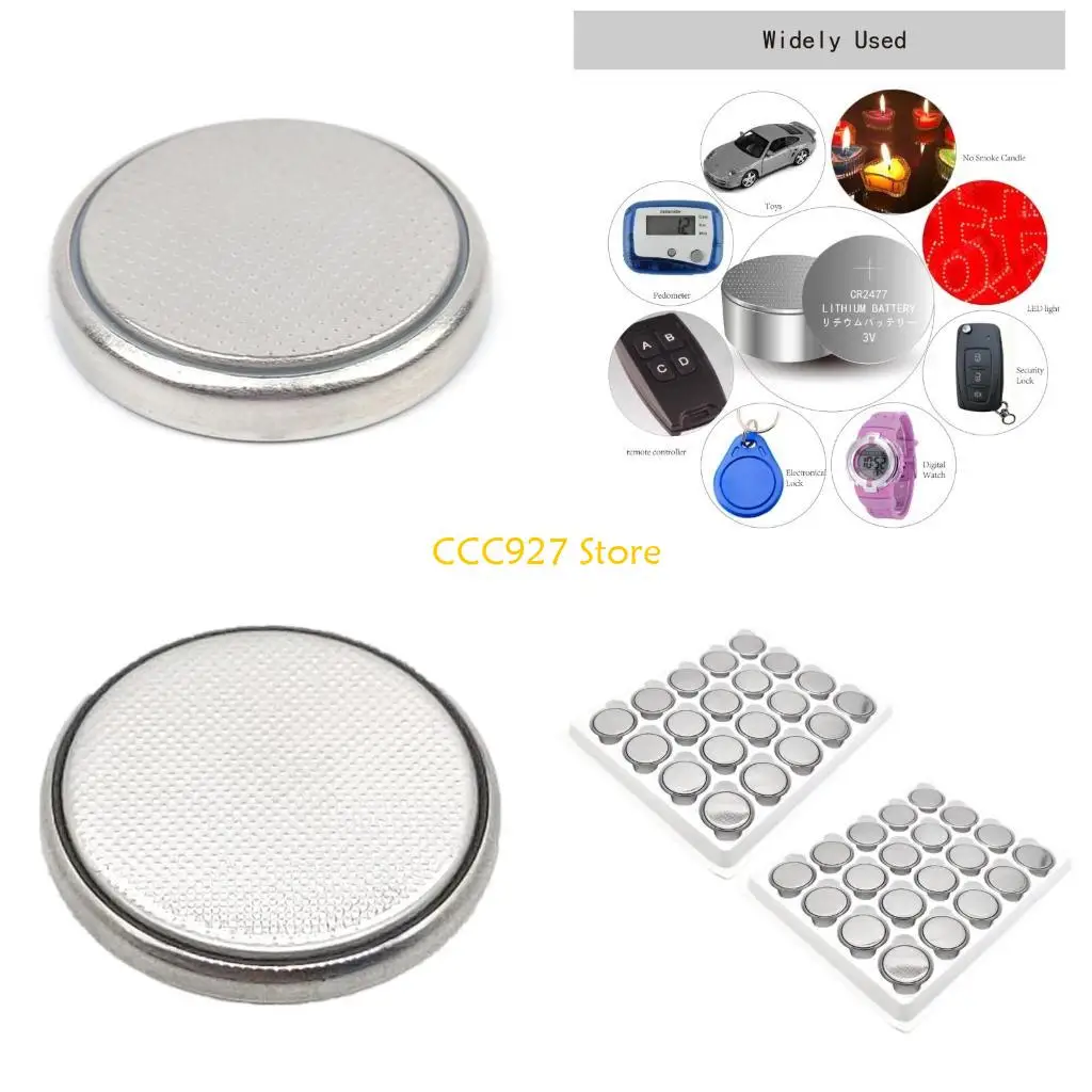 B03F 3V 950mAh CR2477 Батарейки таблеточного типа Набор литиевых батарей для монет большой емкости