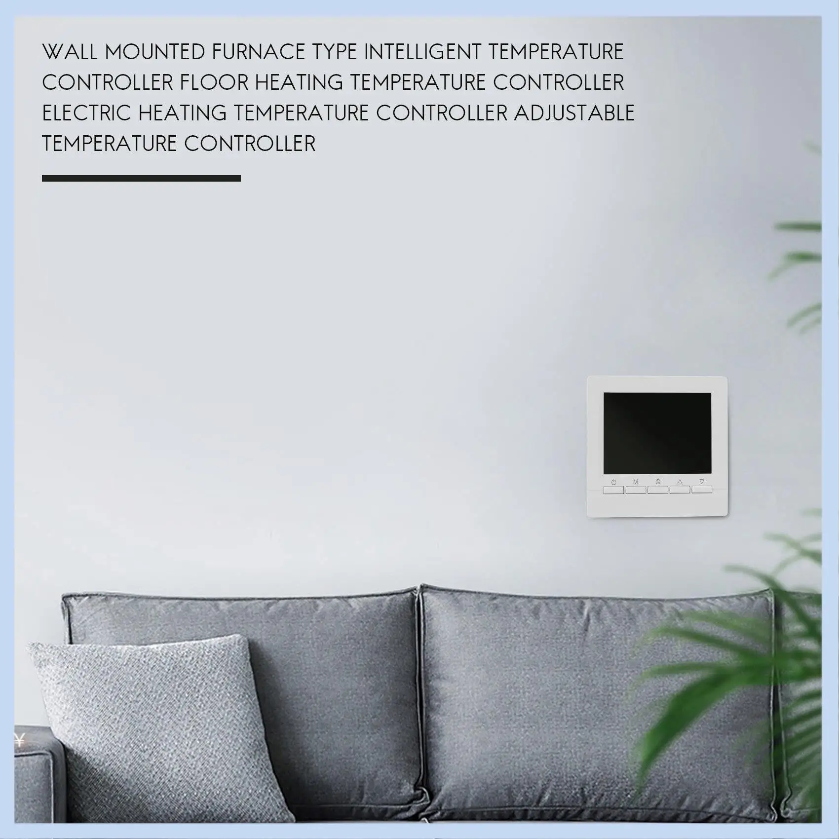 AS63-Gas Boiler Heating Thermostat Blue Temperature Regulator For Boilers Weekly Programmable