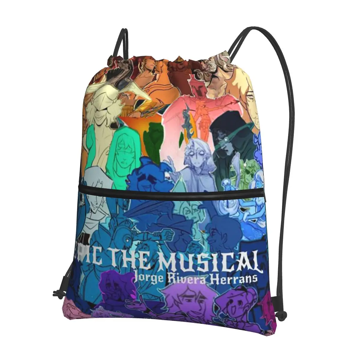 

Epic The Musical Saga Covers Backpacks Multi-function Drawstring Bundle Pocket Sundries Bag Book Bags for Travel Students