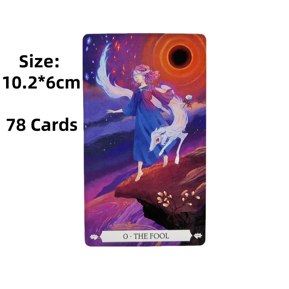 Cartas de Tarot bajo el roble, 78 Uds., tarjetas de juegos de mesa, regalos portátiles para juegos de fiesta familiar