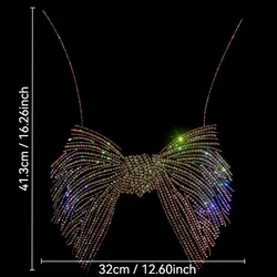 Sparkling bow tie drill figure shiny diamond stickers High-grade rhinestone pattern ironing sweater coat clothing accessories