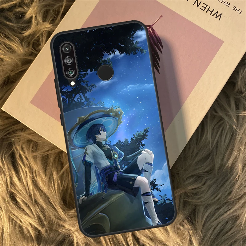 Funda Genshin Impact Wanderer para Huawei P30 P20 P50 Pro P40 Lite P Smart 2021 Nova 5T para Honor X8 X9a 50 70
