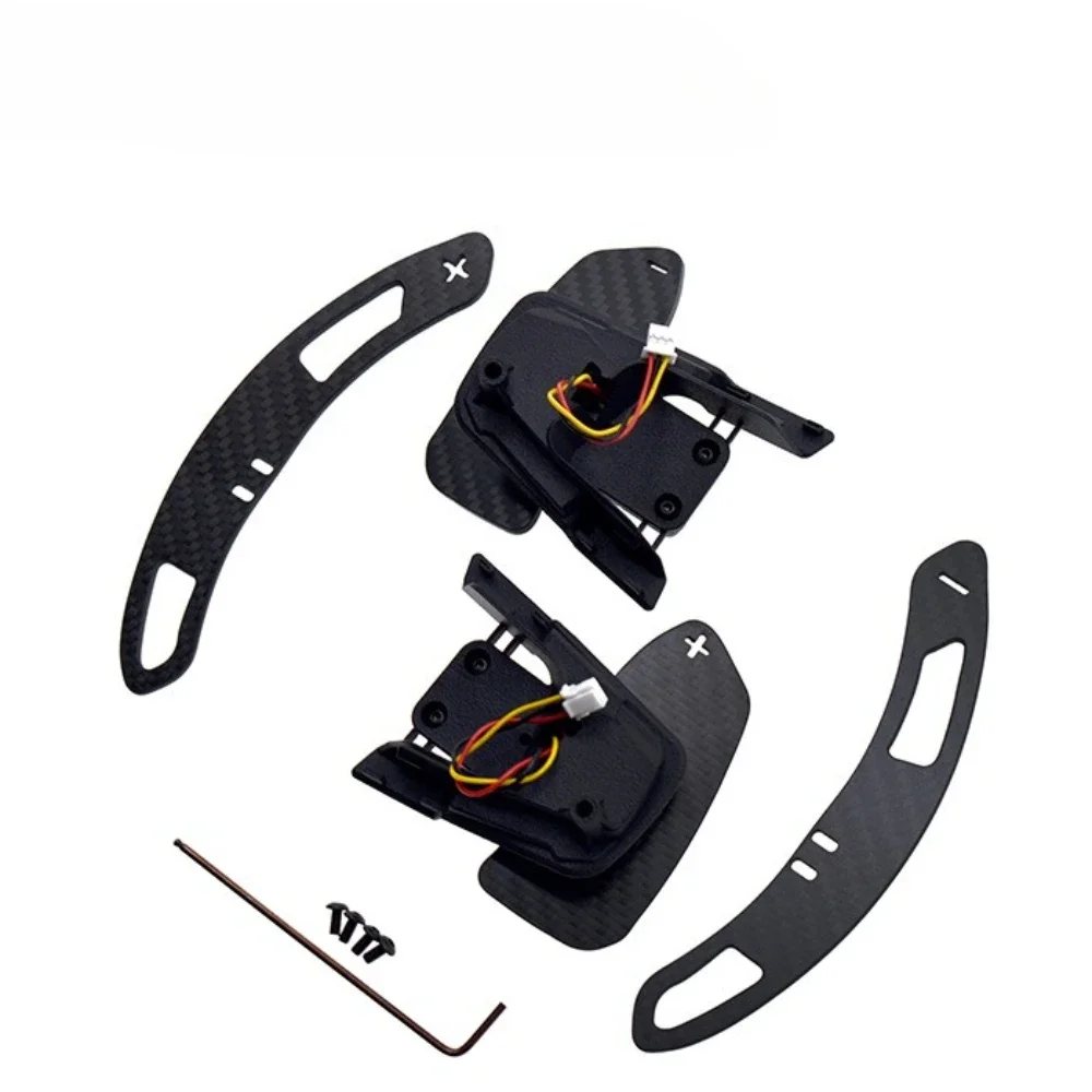 

For Golf 7 Carbon Fiber Steering Wheel Magnetic Shift Paddles Plates Volante Esportivo