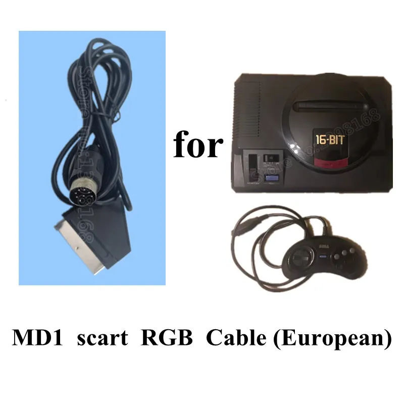 High Quality A/V TV Video Game cable Scart Cable For MD/MD2/SS/PS1/PS2/PS3/DC/SFC/N64 Console Compatible with NTSC system