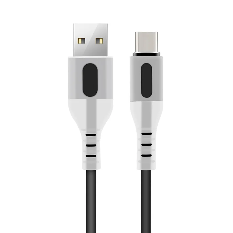 Charge rapide Type C Câble USB C Liquide Silicone Souple Données rette Pour Huawei Xiaomi Samsung 1M Téléphone Portable USB-C Chargeur Fil