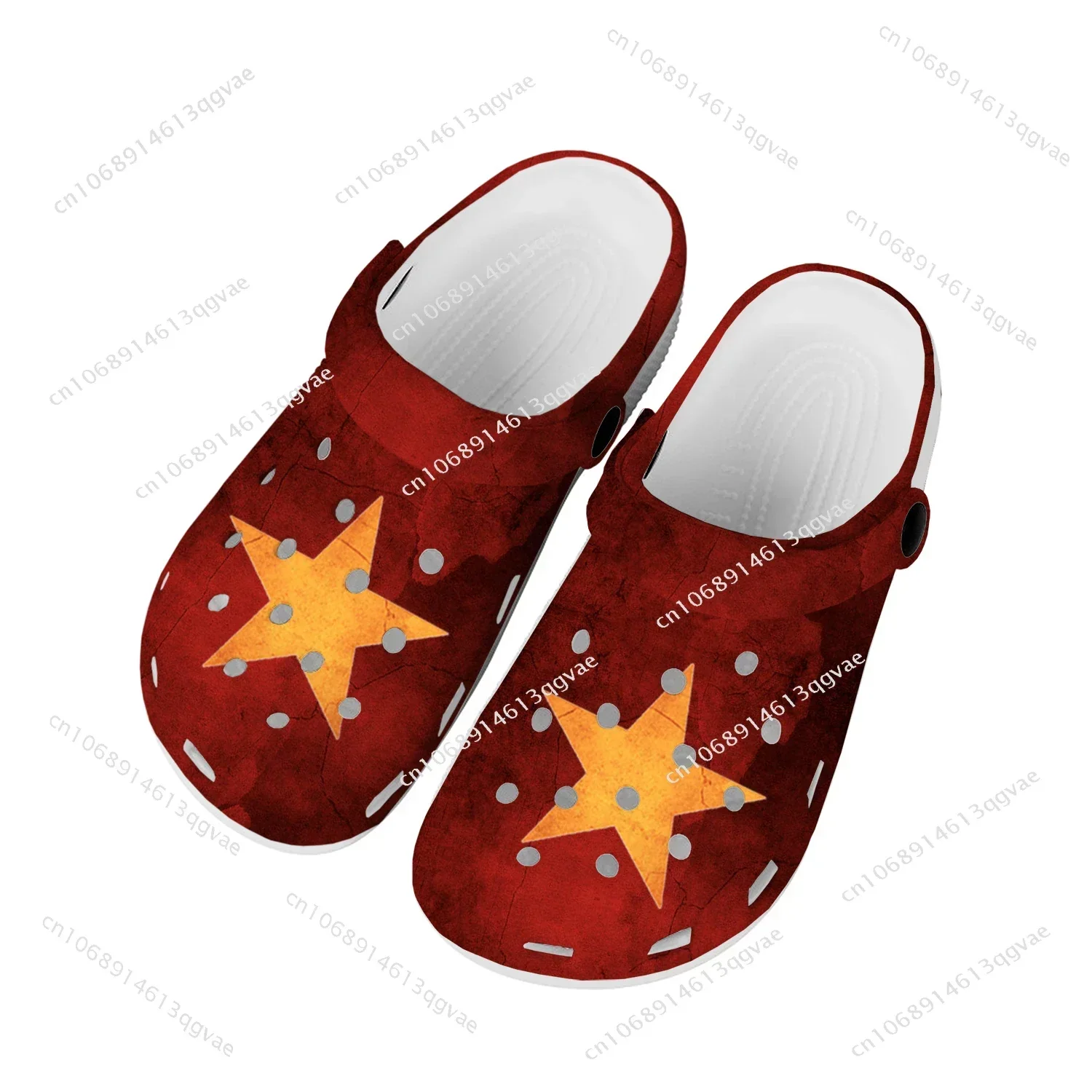 

vietnamese Flag Home Clogs Custom Water Shoes Mens Womens Teenager vietnam Shoe Garden Clog Breathable Beach Hole Slippers