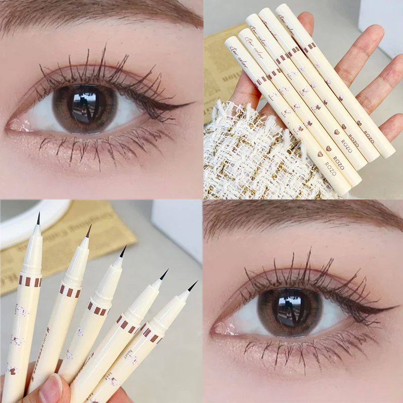 5 Colors Waterproof Eyeliner Pen Lasting Not Blooming Ultra-fine Matte Liquid Eye Liner Smooth Lower Lash Pencil Makeup Cosmetic