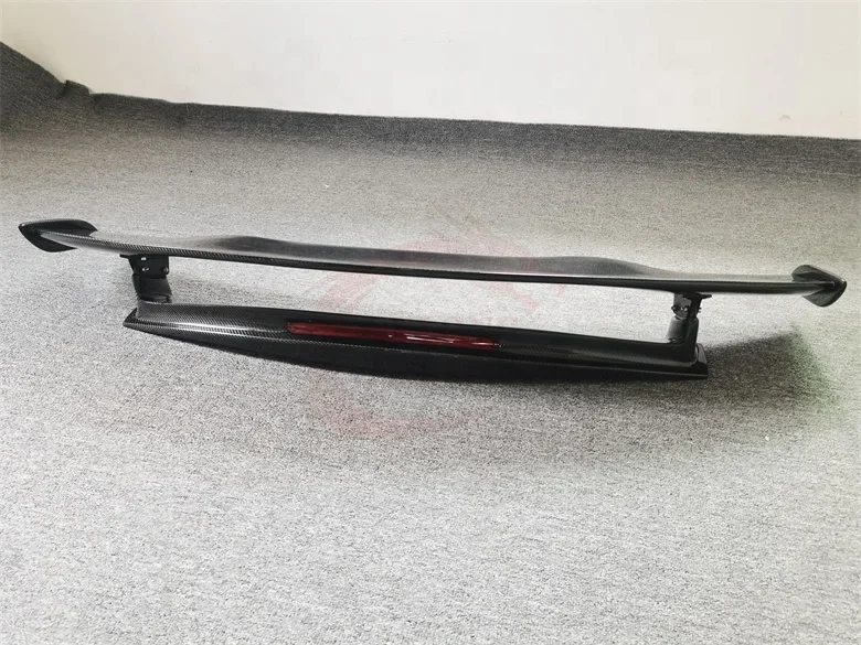 High quality GTR Style Carbon Fiber Spoiler With Light For GT GTS 2