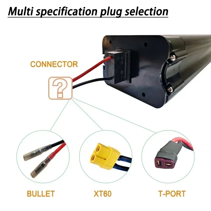 

SU 72V 15000mAh 18650 Lithium ion Battery Pack 15Ah for Silver Fish Style Battery with Aluminum Case Anti-theft Lock