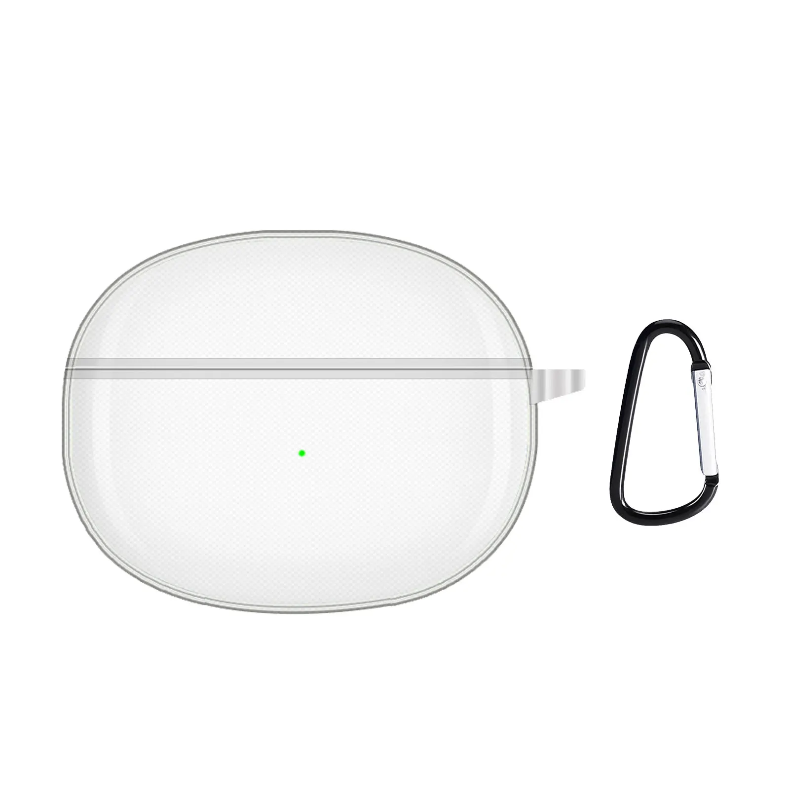 Casing Lembut Bening TPU untuk Penutup Earphone Nirkabel Realme Bud Air 3 untuk Earphone Realme Airbud 3 Cangkang Transparan Earphone dengan Gantungan Kunci