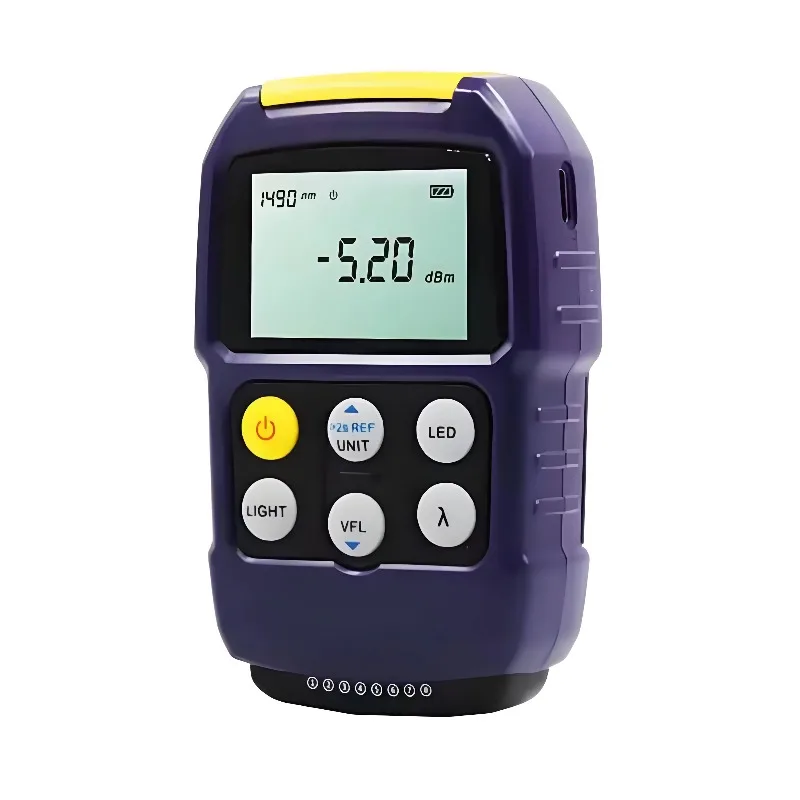 MT500 Mini Handheld Fiber Tester Portable OPM With VFL Flashlight And RJ45 Test Function For FTTH Network Maintenance Tools