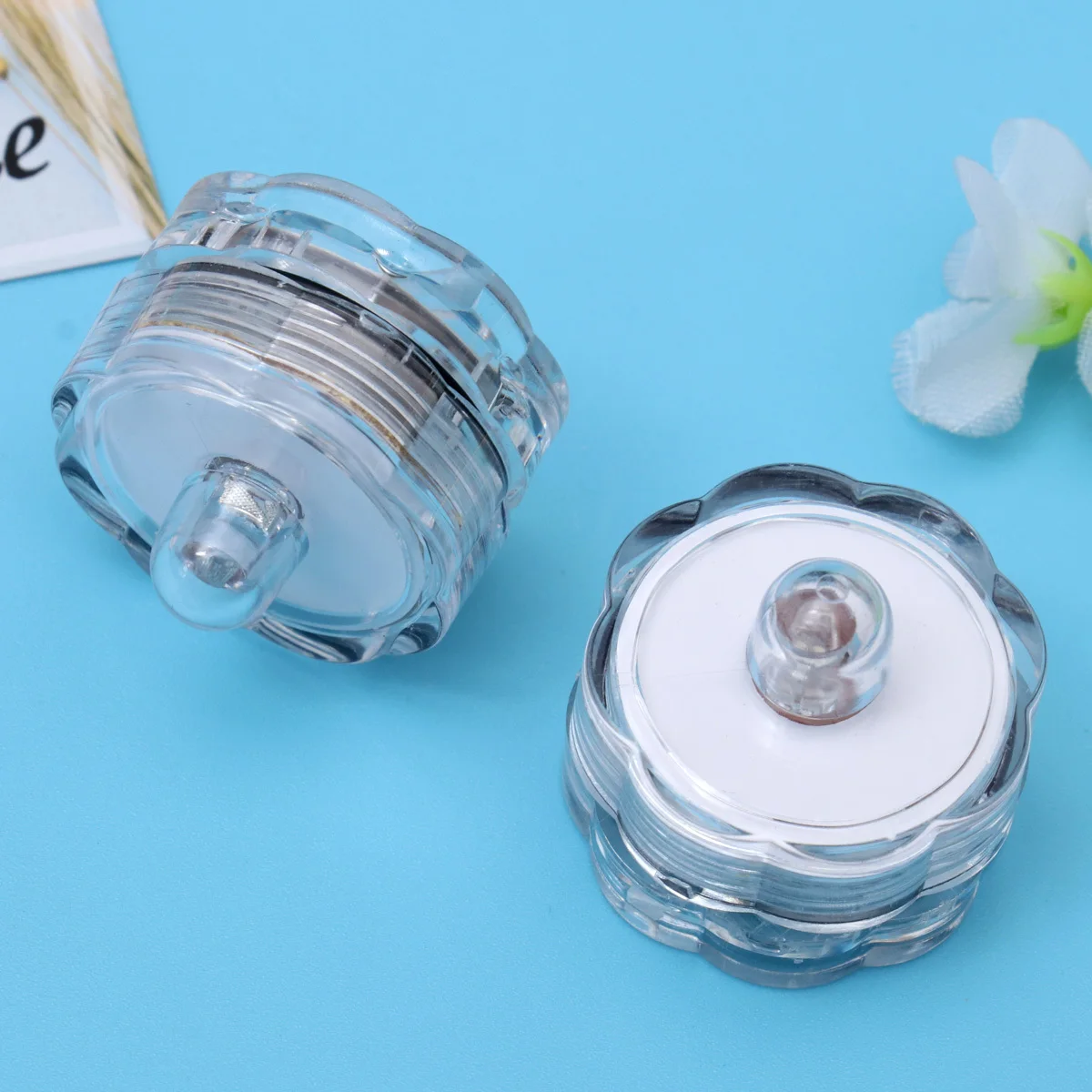 4pcs Led 방수 조명 로맨틱 시뮬레이션 파티 장식 홈 바 밤 램프 친환경 오래 지속되는 버튼