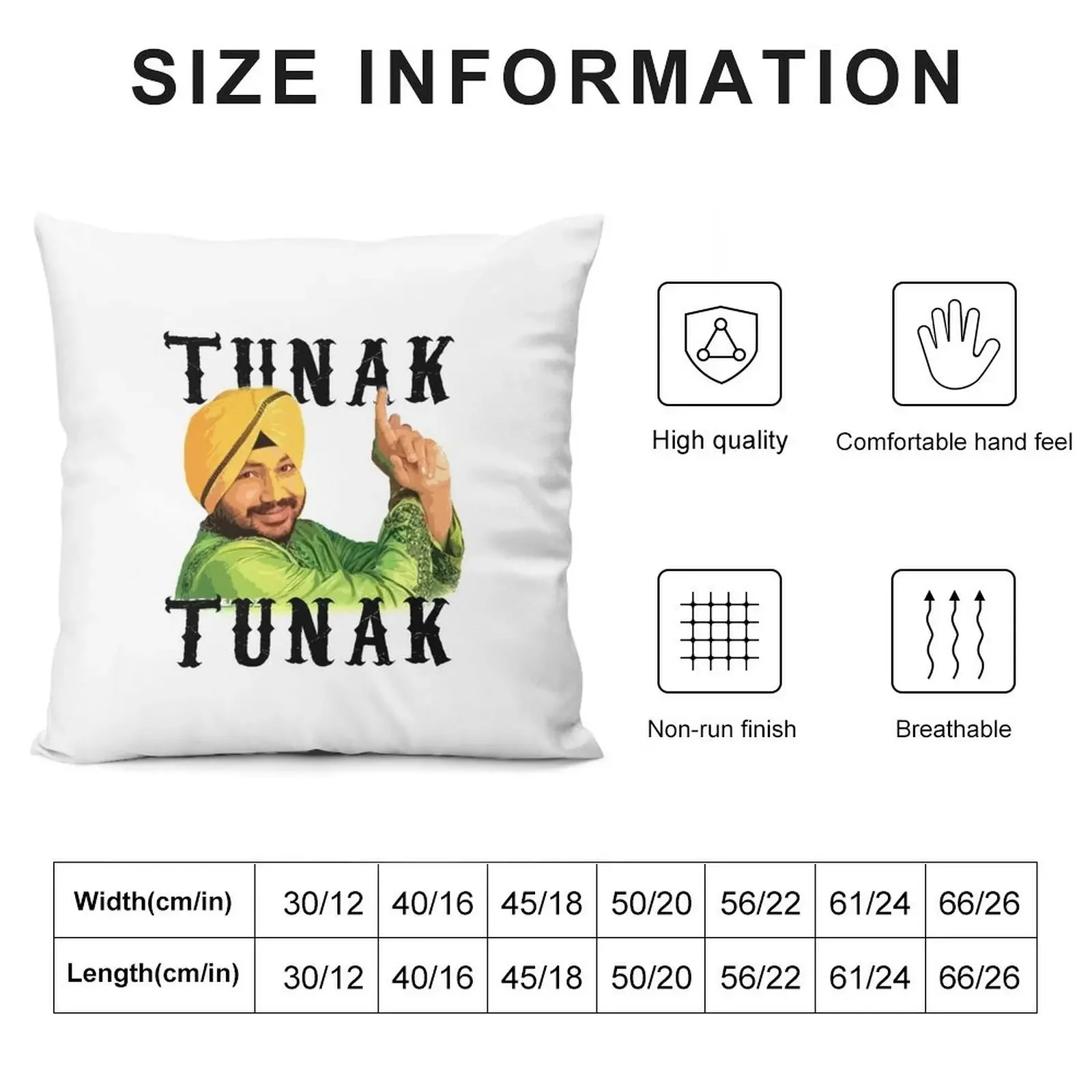 Tunak Tunak - Daler Mehndi Throw Pillow Custom Cushion Photo Sofa Cover Pillow Decor pillow