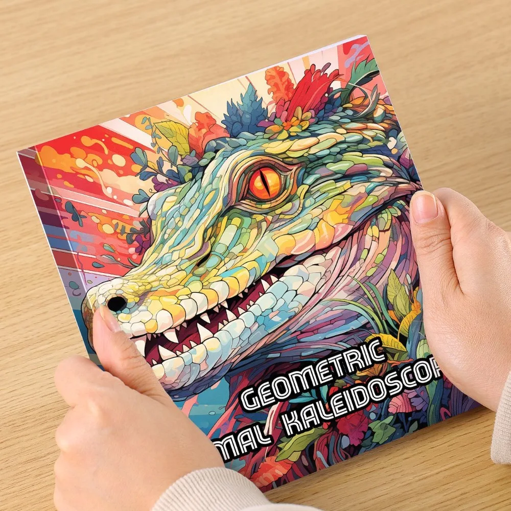 High Appearance Animal Coloring Book Ostrich Crocodile Cat Patterns Works With Markers Watercolor Pens And Oil Pastels