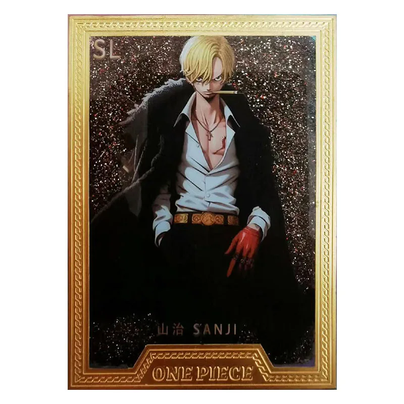 Anime ONE PIECE Rare SL Quicksand Refraction Foil Hancock Nami Shirahoshi Robin Toys for boys Collectible Cards Birthday Present