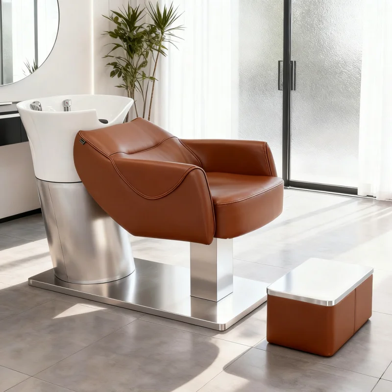 

Кресло-мойка для парикмахерских и салонов красоты custom.XFMC с подставкой для ног