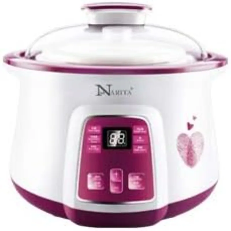 

Narita Digital Electric Stew Pot / 1.6L, one large ceramic pot (1.6 Liter) and two small ceramic pot (0.4 Liter) NSQ-1855