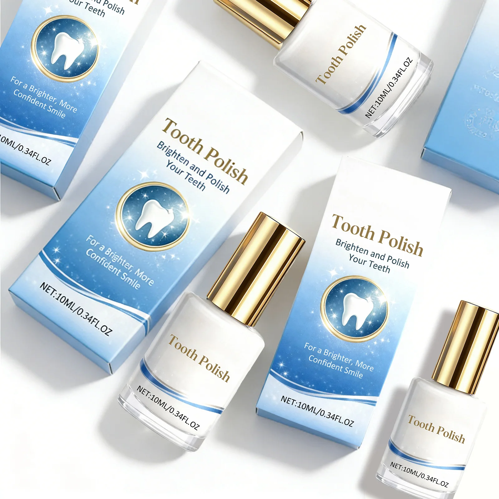 

Instant Teeth Whitening Paint & Polish for Brighter Smile Remove Stains Freshen Breath Safe Gentle Long-Lasting Temporary Effect