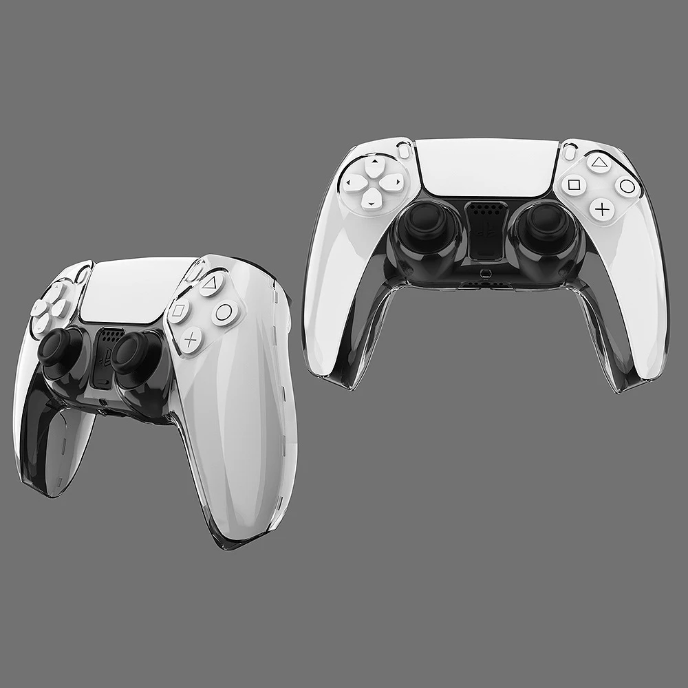 For PS5 DualSense Controller Clear PC Cover Ultra Slim Transparent Protector Case for Sony Playstation5 Gamepad Game Accessories