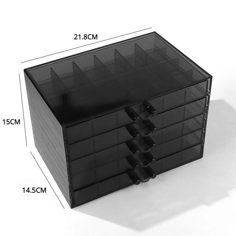 120 Grids Acrylic Nail Art Rhinestones Storage Box Multi-Capacities Jewelry Charms Manicure Rhinestone Display Organizer Case