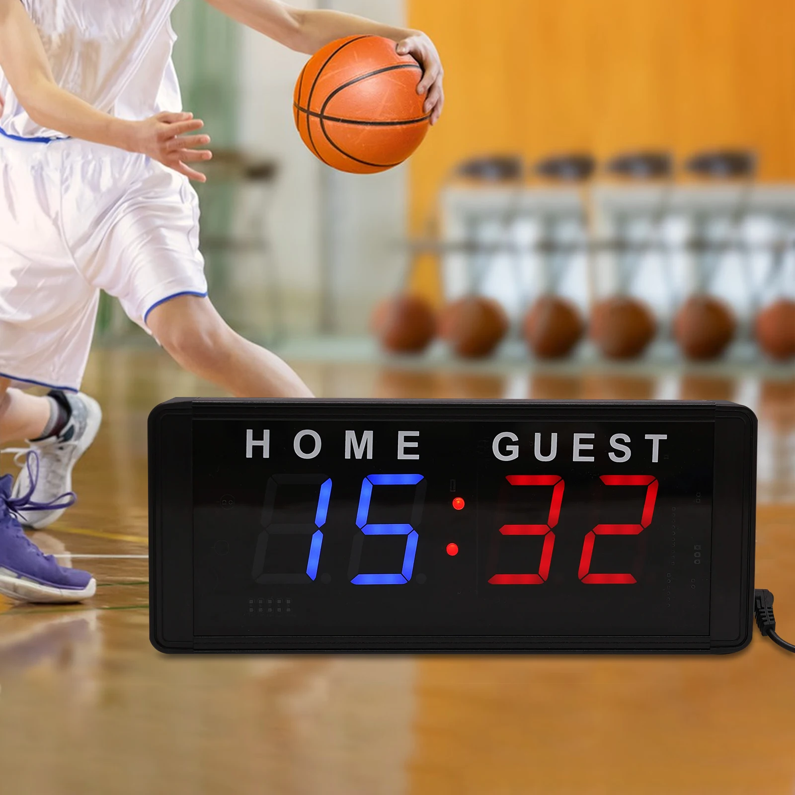 LED Scoreboard with Remote Control Compact and Lightweight Simple Installation for a Wide Variety of Indoor/Outdoor Games