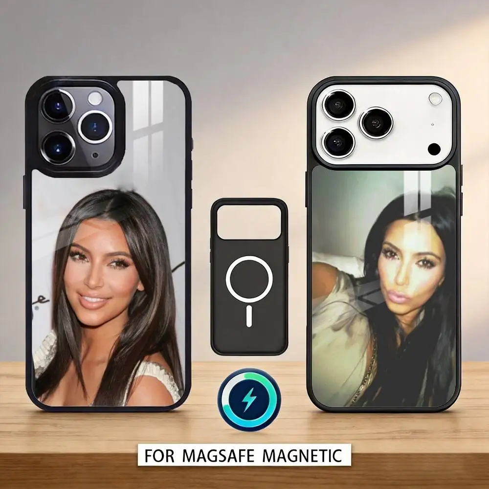 K-Kim K-Kardashian Phone Case For iPhone 17,16,15,14,13,12,Pro,Max For Magsafe Magnetic Wireless Charging