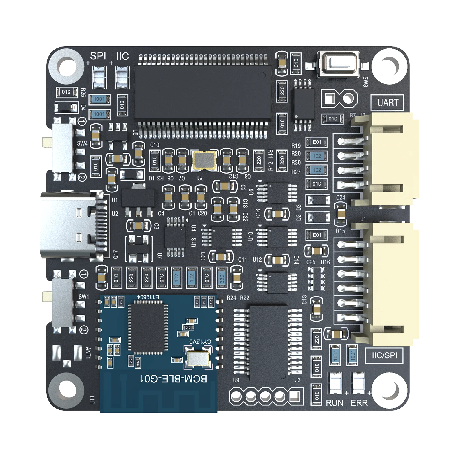 Programmatore in circuito ICP5 con UART per controllo UI PC e BLE per CONTROL APP e controllo SigmaStudio