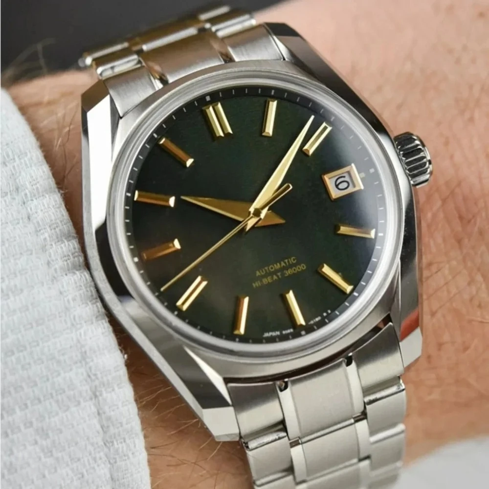 Venda quente nova moda marca de luxo gs relógio pulseira aço inoxidável não mecânico relógio quartzo negócios casual relógio masculino