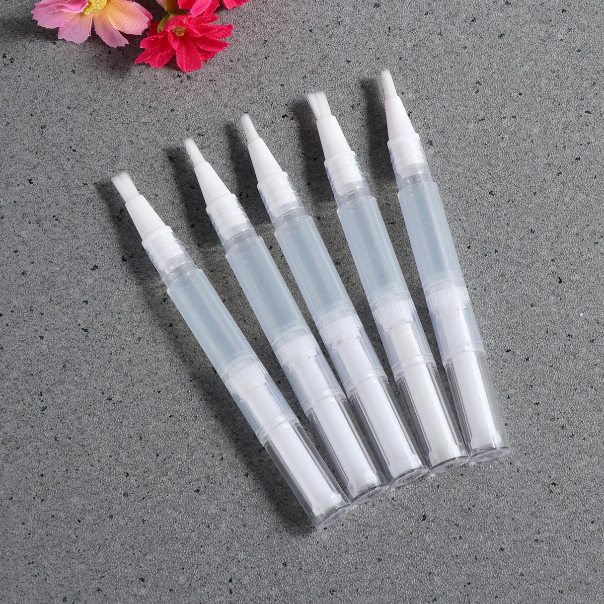 5 قطعة قلم زيت الأظافر فارغ شفاف فرشاة تلميح الحاويات قضيب لزيت تغذية الأظافر ملمع الشفاه رمش السائل #2