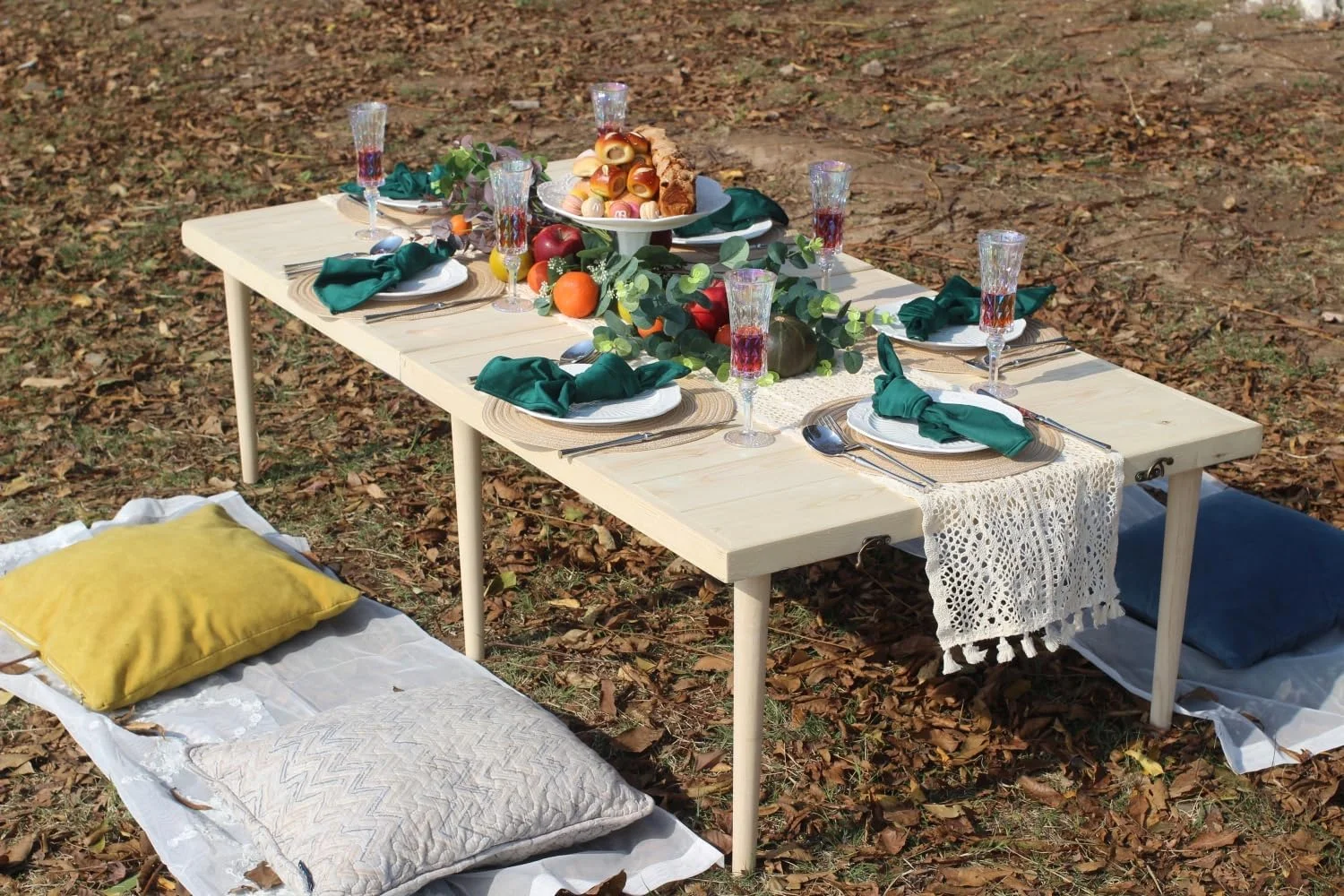 Boho Style Portable Pine Picni - Outdoor Camping Decor Ideas recension och pris