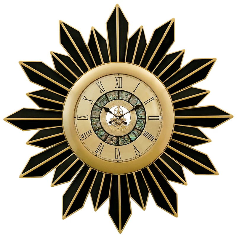 

Modern light luxury wall clock, living room, European decoration, wall watch, American home solar clock, wall hanging