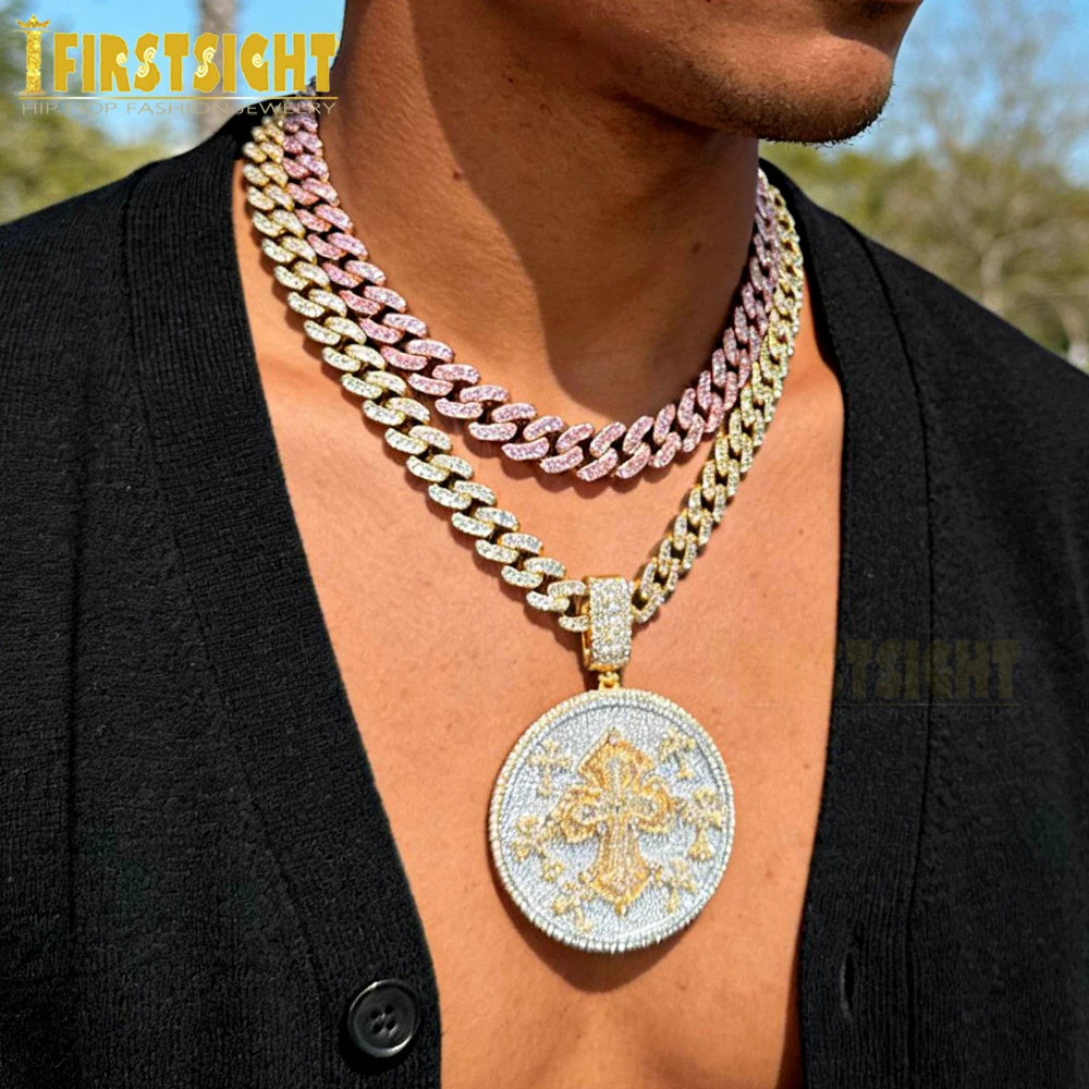 ciondolo-rotondo-con-croce-ghiacciata-con-collana-a-catena-cubana-da-12-mm-colore-bicolore-bling-zircone-distintivo-pesante-e-grosso-gioielli-hip-hop-da-uomo
