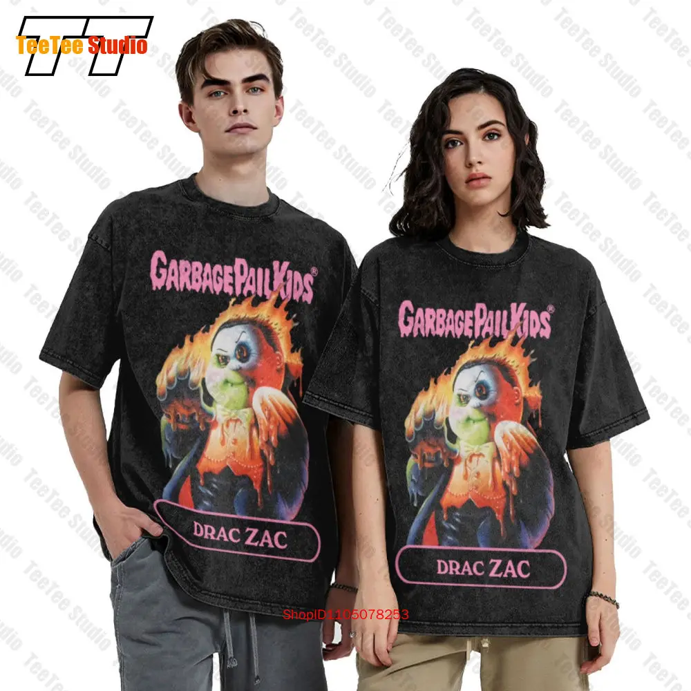 Super 7 X Garbage Pail Kids Drac Zac Vampira Dracula Movie Vintage Oversized T-Shirt 2KT5 - view 2