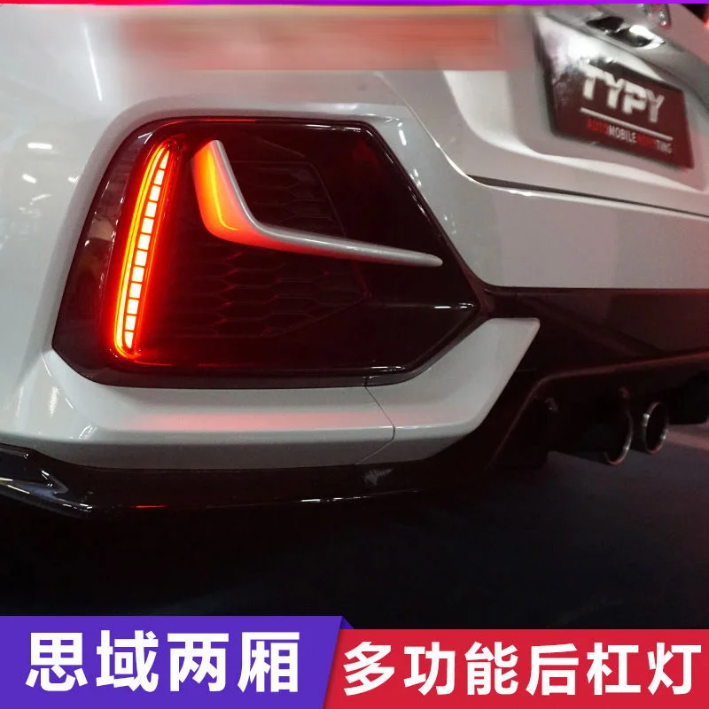 

Для Honda Civic хэтчбек 2020 2021 2022, хэтчбек Typer, окруженный задним бампером, лампа заднего бампера, аксессуары в сборе
