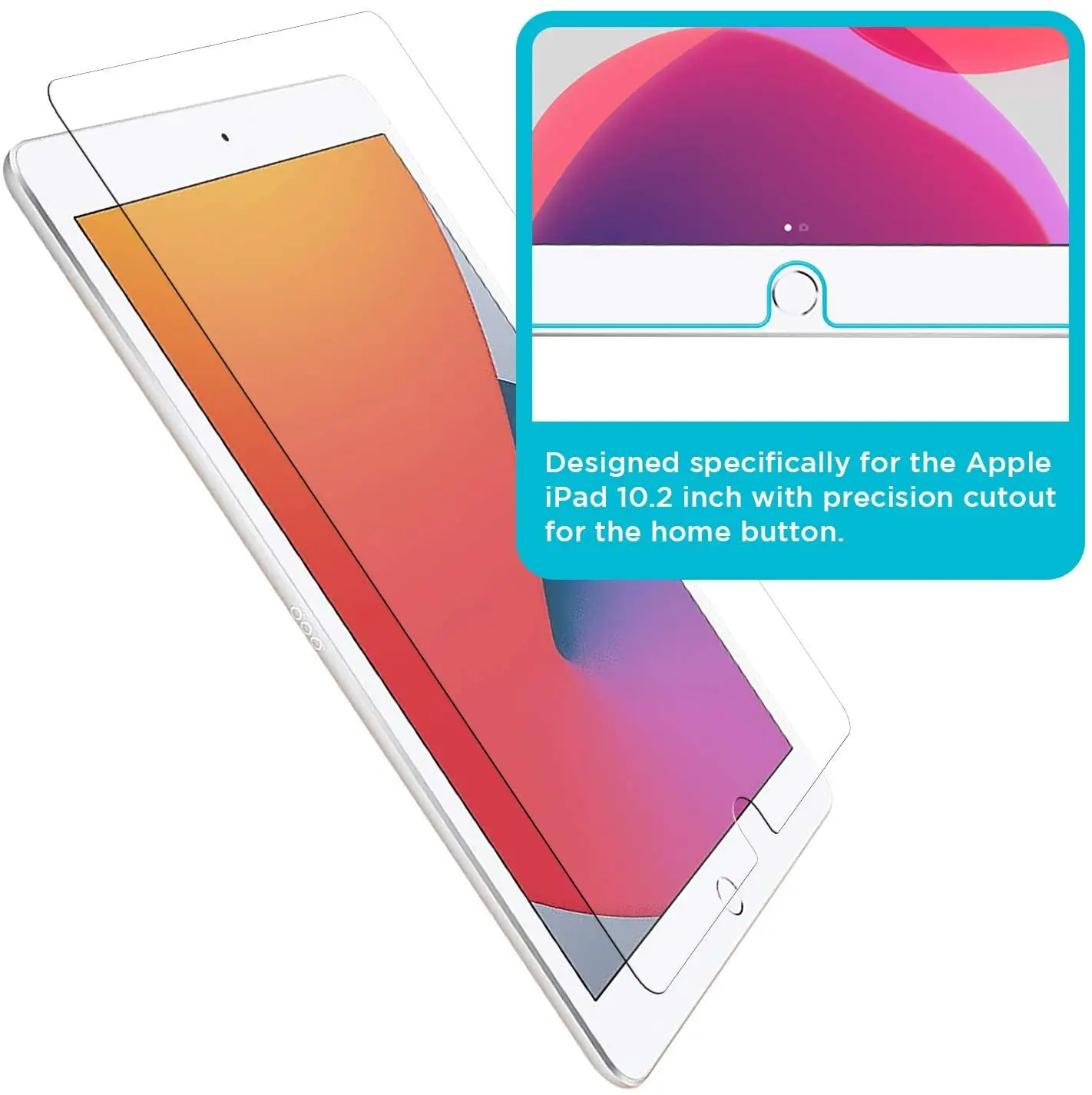 2Pcs Tablet Tempered Glass for IPad 9th Generation 10.2 Inch 2021 Screen Protector 9H Ultra-clear Protection Film for ipad 9