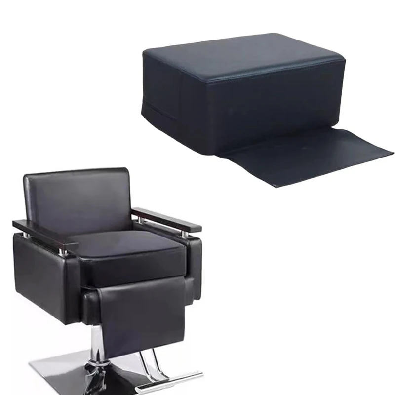 Asiento elevador de peluquero para niños, asiento de salón de cuero PU, taburete de corte de pelo para niños, cojín, silla de estilismo profesional para niños, asiento de corte de pelo
