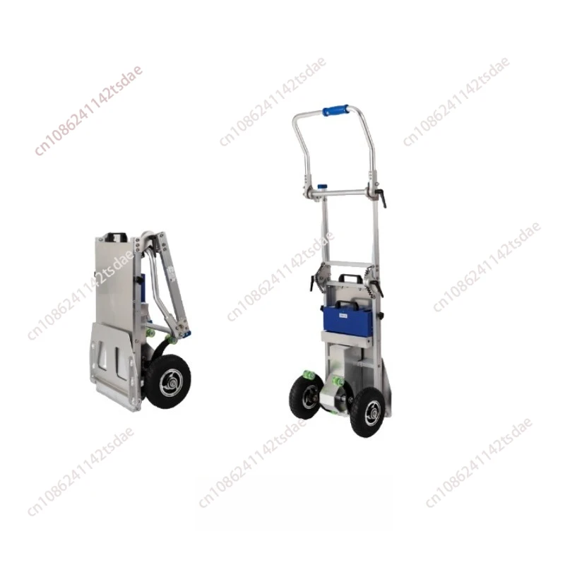 200kg Electric Stair Climbing Machine with Lithium Battery 8 Ah, Foldable Pull Truck Suitable for Floor Transportation of Goods