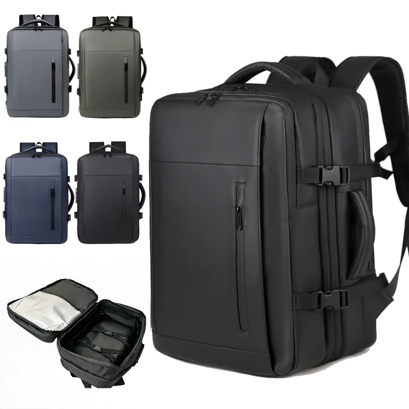 

Travel Backpack vacuum compression 17 inch Laptop Backpack Business Men Large Capacity school Backpack Expanded Hiking backpack