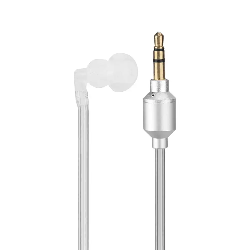 Anti-Radiation Monaural Wired Earpiece with Air Tube - In-Ear Stereo Earphones for Mobile Phones